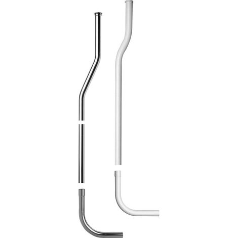 Tuyau de chasse d&39eau coudé 65mm coudé, plastique blanc