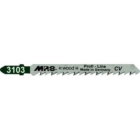 MPS 3103 Stichsägeblatt von MPS, 6 Zähne pro Zoll, zum Schneiden von Holz von 10 bis 45 mm.