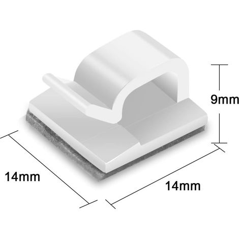 100 mini fascette per cavi da esterno con nastro adesivo - AquaForge (1/5)