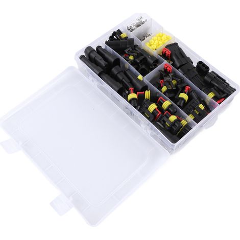 Wasserdichte elektrische Kfz-Steckverbinder, Schnellanschluss-Set für Kabelbäume mit Klemmen (1/5)