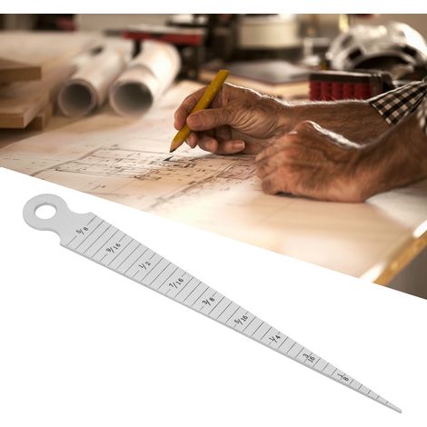 Jauge conique 1‑15mm CB02 en acier inoxydable pour mesure de trous métriques et pouces (1/5)