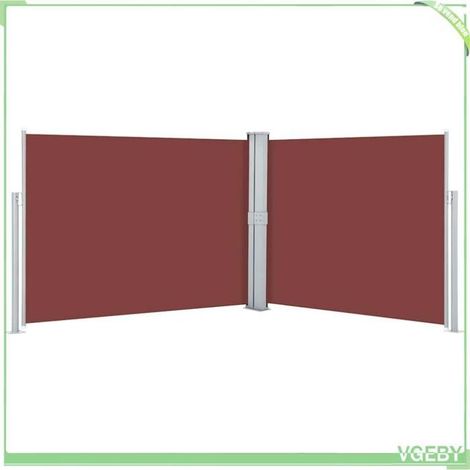 Auvent latéral rétractable - FAFEICY - 48487 - Marron - 140 x 0–1000 cm - Enroulement automatique, polyester PU (1/5)