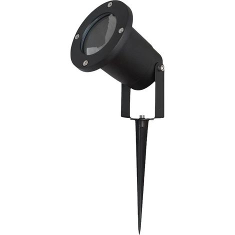 LED Erdspießstrahler, Aluminium, IP65, 5W, GU10 Fassung, 1M Kabel, LED Flutlicht, Gartenstrahler