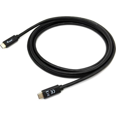 Cavo usb-c maschio usb-c maschio usb 3,2 1m trasferimento 5g 3a colore nero (1/4)