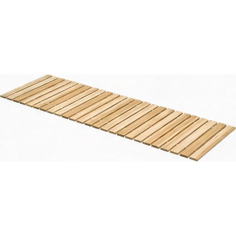 Caillebotis bois sapin naturel déroulant 120 x 38 cm (1/5)