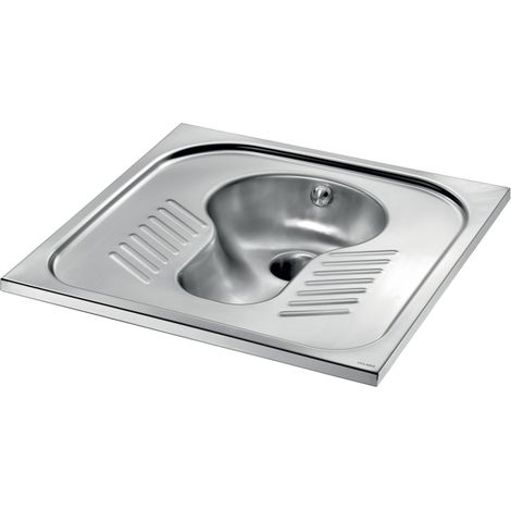 Delabie Hock-WC SHA 700 1 pulv. o. Ger-Ver. D1" Edst. 1.4301 sat.