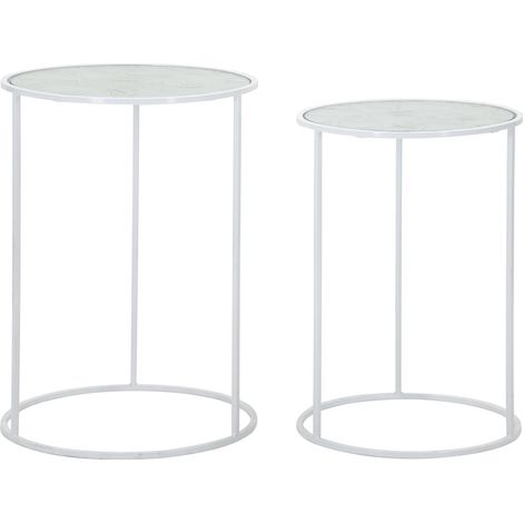 WHITE HARTS TISCHE PAAR CM Ø 43X60-38X55 (1/5)