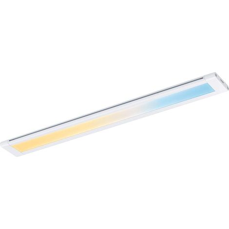 éclairage de meubles LED Spot Border 300mm Tunable White 12V carré incl. 1x5W gradable Blanc dépoli plastique 2700-6500K (1/5)