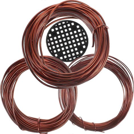 1 kit de fil de fer pour bonsaï, fil de palissage pour bonsaï de jardin-1000X0.1cm-Brown