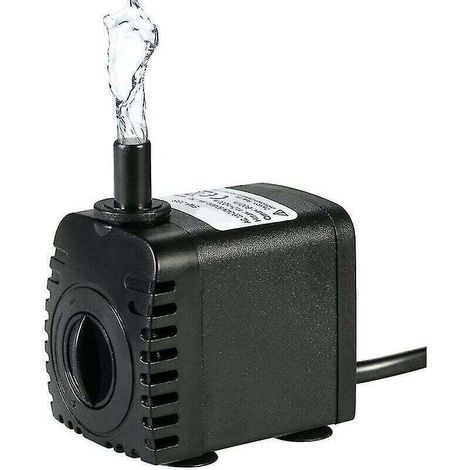 Pompe à eau Submersible. Pompe à Eau 600L / H 8W. pour Fontaines de Table D'aquarium. Jardins D'eau D'étang et Systèmes Hydroponiques. avec 2 Buses. AC220-240V (1/4)