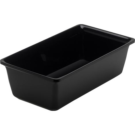 Saladier Rectangulaire Noir 1500ml Plexiglas PMMA - L2G