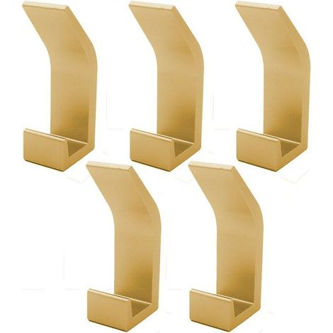 5-teiliges Badezimmer-Matten-Set, Handtuchhaken, Wandhaken, Kleiderhaken, rostfreie Edelstahl-Wandhaken, Schlafzimmerhaken (1/4)