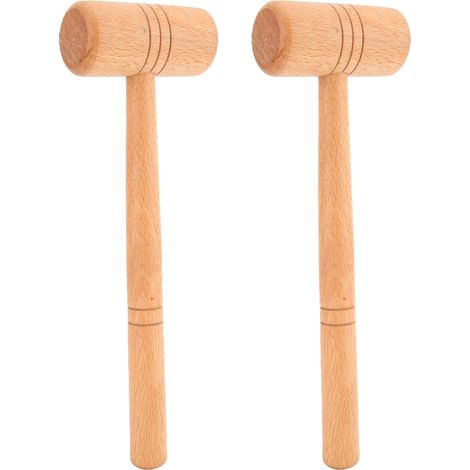Lot de 2 marteaux en bois pour la fabrication et la réparation de bijoux et le travail du métal (1/5)