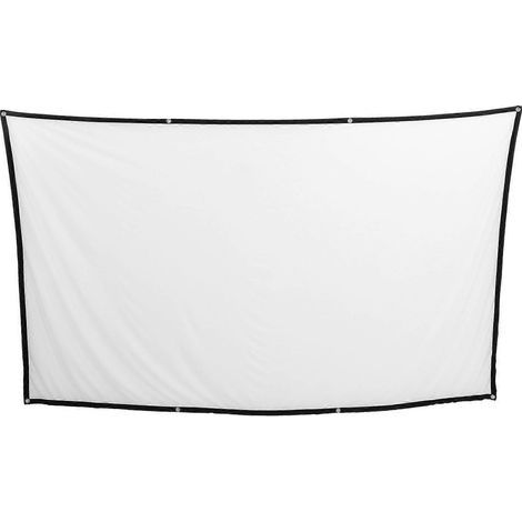 Faltbare, tragbare Projektionsleinwand (100 Zoll, 254 cm) im 16:9-Format für Filme – 125 x 221 cm (1/4)