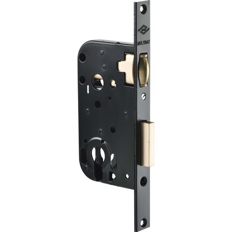 SERRURE À LARDER MONOPOINT MULTIBAT À ROULEAU NOIR A50MM - VACHETTE - 290000-01-0B JPM