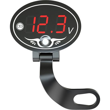 Wasserdichtes 12-V-Motorrad-Multifunktionsvoltmeter mit LED-Digitalanzeige