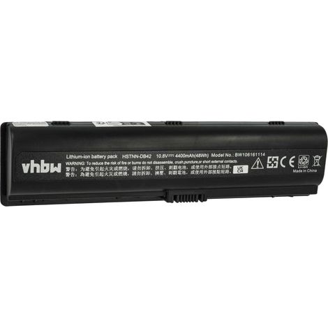 vhbw Akku kompatibel mit HP Pavilion DV2021TX, DV2022TU, DV2024TX, DV2025LA, DV2024TU, DV2022US, DV2023TU Notebook (4400 mAh, 10,8 V, Li-Ion) (1/5)