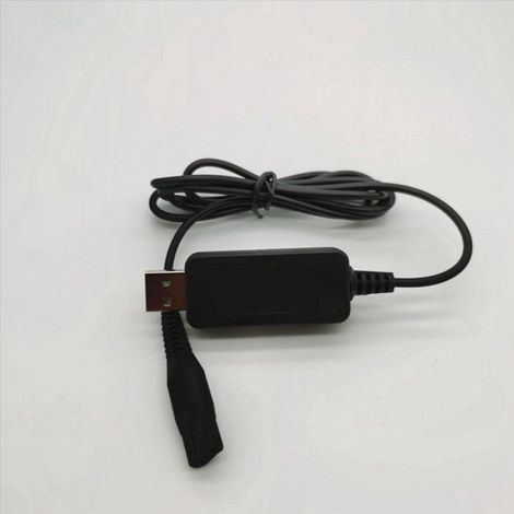 2X Câble de Prise USB A00390 Adaptateur Électrique Chargeur de Cordon D'Alimentation pour Rasoirs S300 S301 S302 S311 S331 S520 (1/5)
