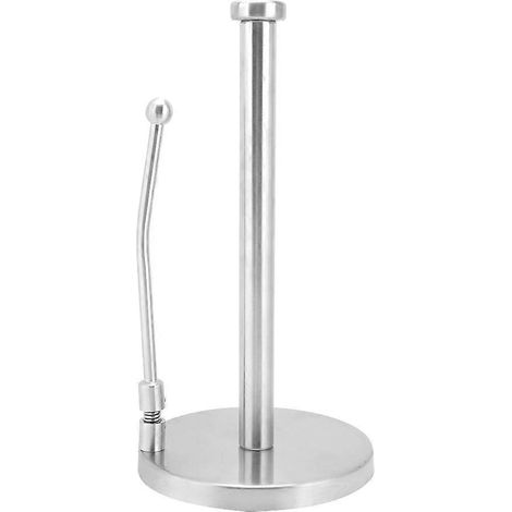 Distributeur d'essuie-tout en acier inoxydable, support mural pour rouleaux de papier, accessoire de cuisine et salle de bain, résistant à la rouille. (1/5)