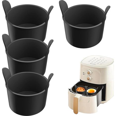 Sollbry Muffin Cases Egg mould Poached Egg Cup Silicone Egg Mold for Air Fryer,Boiled Egg Mold,Egg Poacher Insert for Poaching Eggs & Eggs Benedict for Baking Cooking Breakfast Household Kitchen Gadg (1/5)