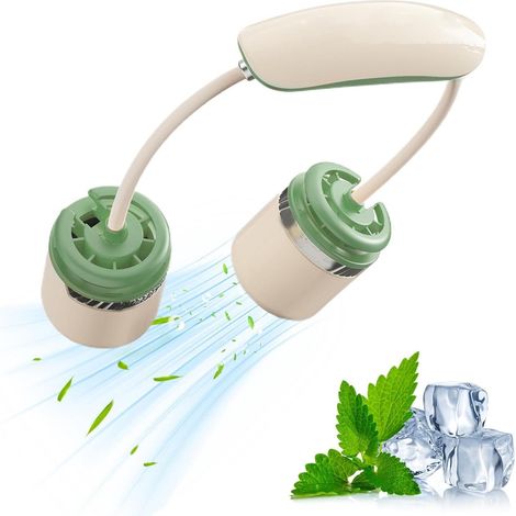 Ventilateur Tour De Cou Double tête portable réglable (1/5)
