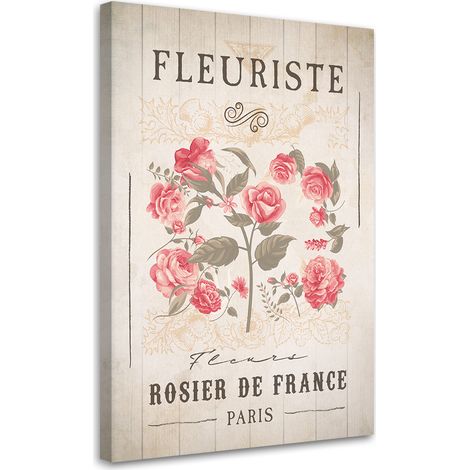 Tableau sur toile Fleurs vintage 70x100 (1/5)