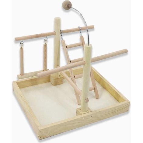 Holzbrücke für das Vogeltraining von Papageien, Stehhilfen, Vogelständer, Spielzeug