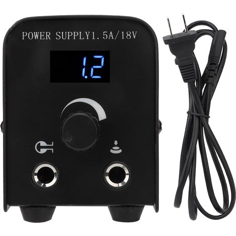 Alimentation haute puissance pour machine à tatouer avec écran LED numérique, prise US 110-240V, outil de tatouage professionnel. (1/5)