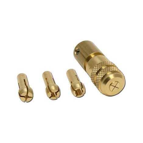 Mandril de taladro donau-elektronik 1504 rango 0,3-3,2 mm 4 piezas