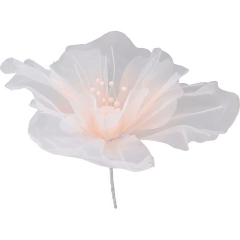 Fleur en Organza Réutilisable 50 cm Diamètre Couleurs Vives pour Mariage Photographie Famille Rose (1/5)
