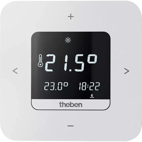Theben RAMSES 811 top3 Digital-Uhrenthermostat Wochenprogramm, Batterie, App, Display, 8119200