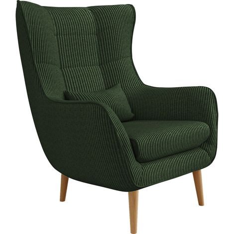 Sillón Comfivo Ulmus III, Poso 14, 106x80x95cm, Tapiz, Patas: Madera, 0