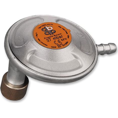 Reductor de gas de baja presión angular Bradas RG A310-299, accesorio para herramienta manual de jardinería, uso doméstico e industrial, conexión angular, color plateado
