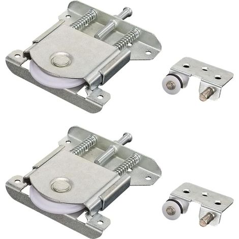 Möbeltür-Gleitrollen für Schränke, Möbelgleitrollen, für Kleiderschranktüren, Vitrinenrollen, Ersatztürrolle, Tragkraft 30 kg FLITI (1/4)
