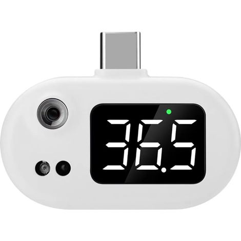 Avizar, thermomètre infrarouge portable USB-C avec affichage LED, blanc (1/3)