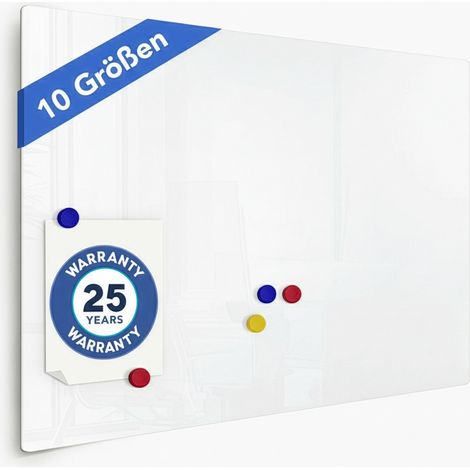 Glas-Whiteboard Sicherheitsglas 65 x 100 cm