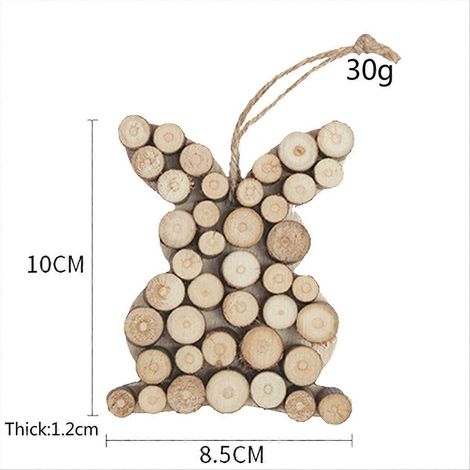 Décoration Pâques en Bois Brut à Personnaliser – Ornement Artisanal Naturel pour Projets Créatifs, Panneau Non Fini, 1 Pièce (1/5)