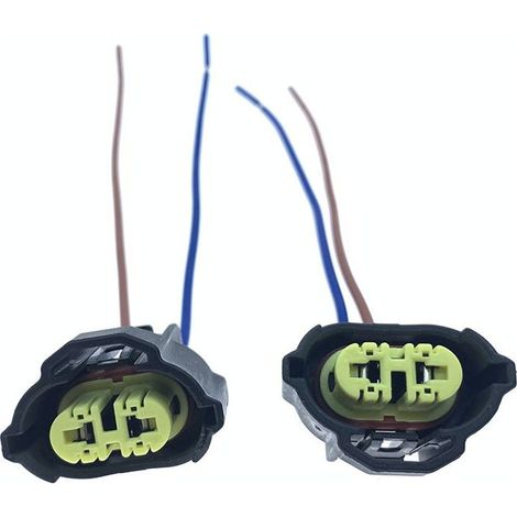 Compatible avec les prises et douilles d'ampoules de phares des modèles Nissan Sylphy, Teana, Tiida, Livina et Sunny : connecteur feux de croisement/feux de route H9 -- JB1755-2P