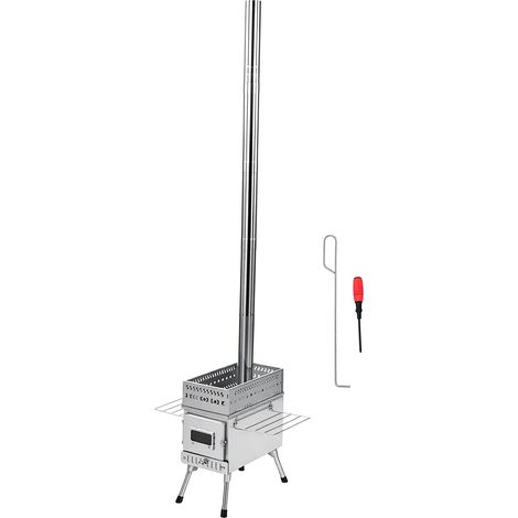 Poêle de tente multifonctionnel pliable en acier inoxydable, combustion du bois Portable pour le Camping (1/5)