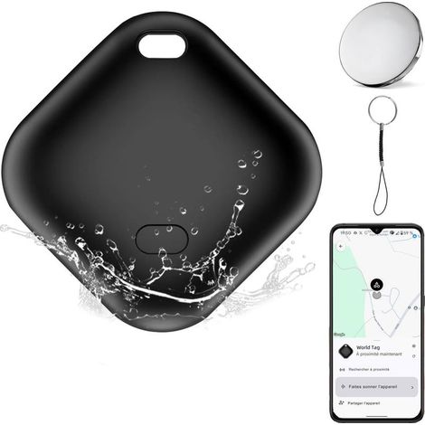 Smart Traceur GPS Android, Air Tag Android, Fonctionne avec l’app Google Localiser (Uniquement Android), IP66 ImperméAble Localisateur, pour Les Clés/Portefeuilles/Valises/Bagages/Enfant (1/5)