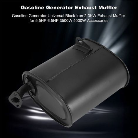 Universeller Abgasschalldämpfer für 2-3 kW Benzingeneratoren (5,5 PS, 6,5 PS, 3500 W, 4000 W), Zubehör