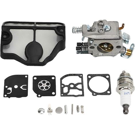 Kit de réparation de carburateur pour moteurs de tronçonneuses Husqvarna 36, 41, 136, 136LE, 137, 137E, 141, 141LE, 142 et 142E (1/4)