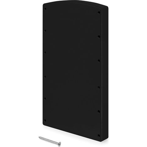 Spessore laterale per appendiabiti per armadio Hang, Plastica, Nero, 2 pezzi 7085017 EMUCA