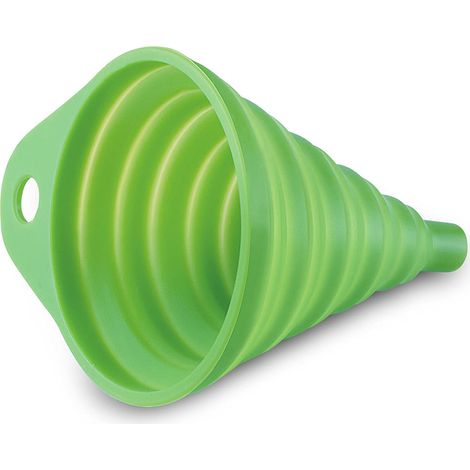 Entonnoir pliable en silicone pour bocaux, grand entonnoir pliable pour bocaux à large et à ouverture standard, entonnoir de qualité alimentaire pour confitures et épices (1/5)