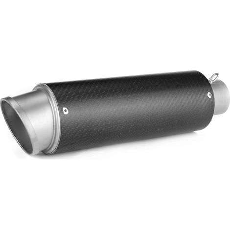 Silencieux moto mat 51mm pot d'échappement modifié pour Honda Yamaha Kawasaki Suzuki, tube inoxydable, sortie sport, pièce de rechange (1/4)