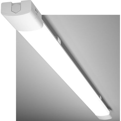 Modlicht Tube LED étanche Blanc 150cm 45W 5000LM 5000K,PC,IP65,110LM/W,Éco 70%,ultra-fin Réglette LED pour Garage Atelier Buanderie [Classe E]