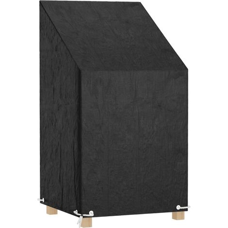 Housse/Revêtement pour chaise de jardin 8 œillets 65x65x80/120 cm PE BGT41256 (1/5)