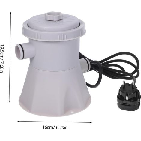 Pompe Électrique Piscine Filtration pour Nettoyage et Circulation Système Étanche Facile à Entretenir Compatible Extérieur pour Dété (1/5)