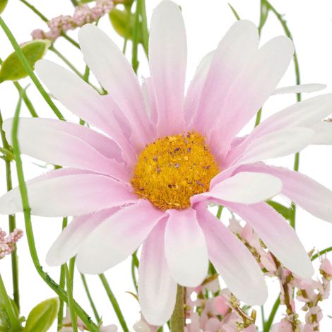 Mömax Kunstblume Margeriten-Mix Strauss II Rosa/Grün (1/2)
