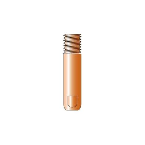 Boquilla M6 0,8 mm - 25mm E-Cu (por 10)